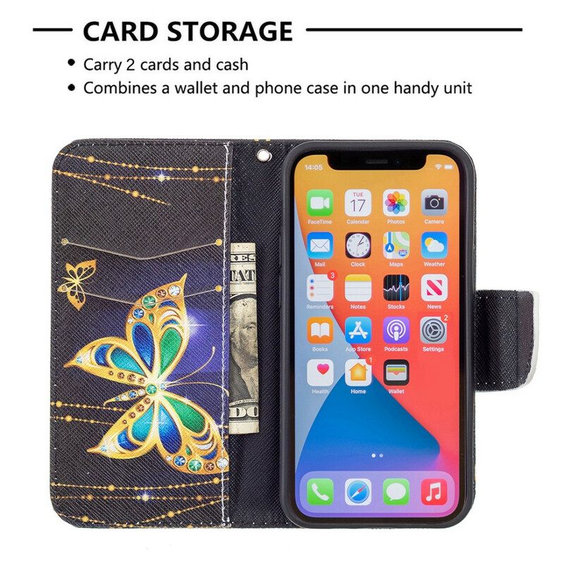 Kotelot iPhone 13 Mini Magic Butterfly