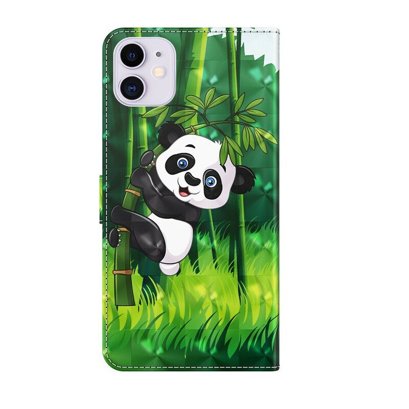 Kotelot iPhone 13 Mini Panda Ja Bamboo