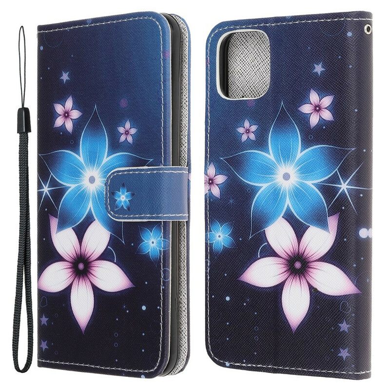 Kotelot iPhone 13 Mini Suojaketju Kuori Lunar Strap Flowers