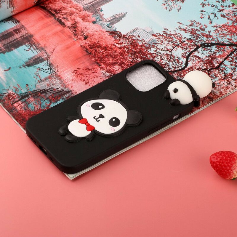 Kuori iPhone 13 Mini 3d Panda