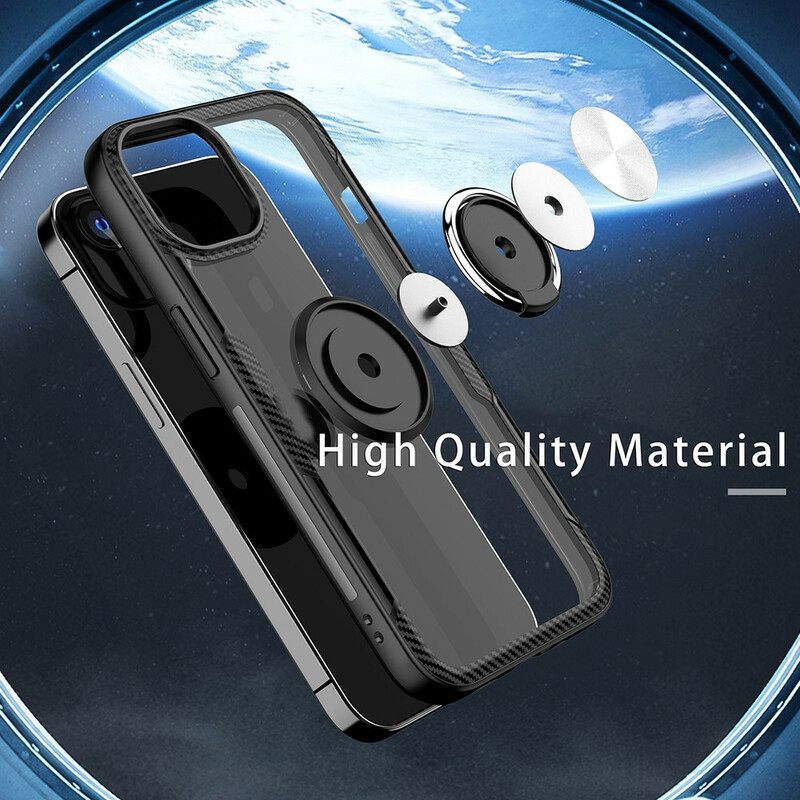 Kuori iPhone 13 Mini Carbon Fiber Metallirengas