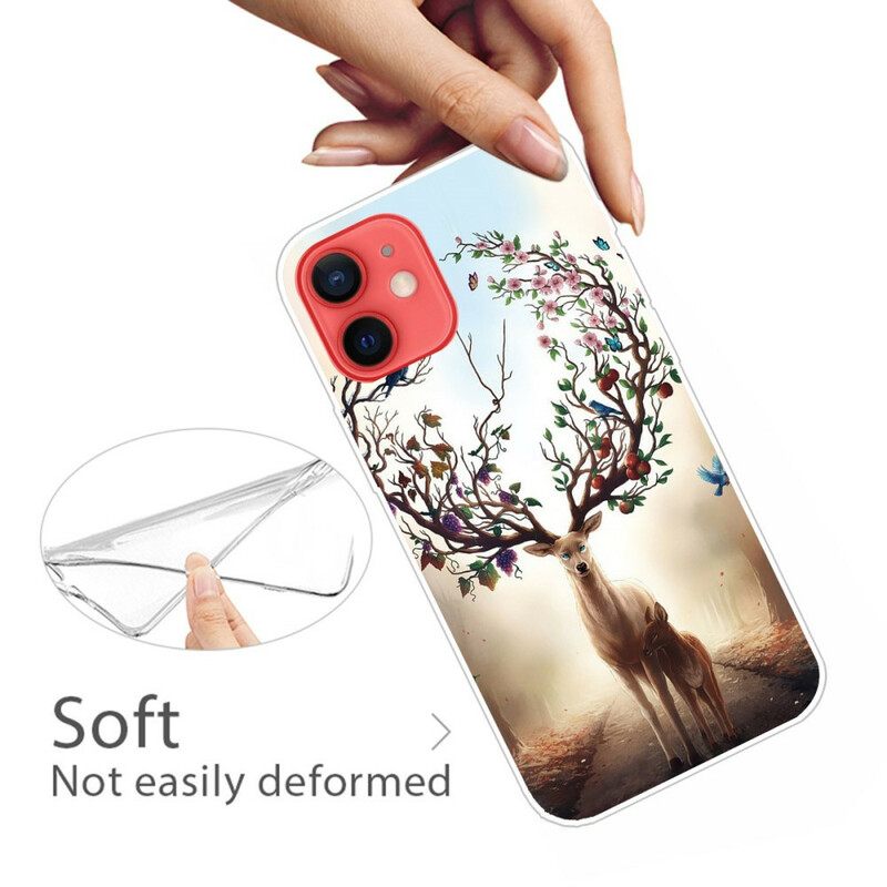 Kuori iPhone 13 Mini Flexible Deer