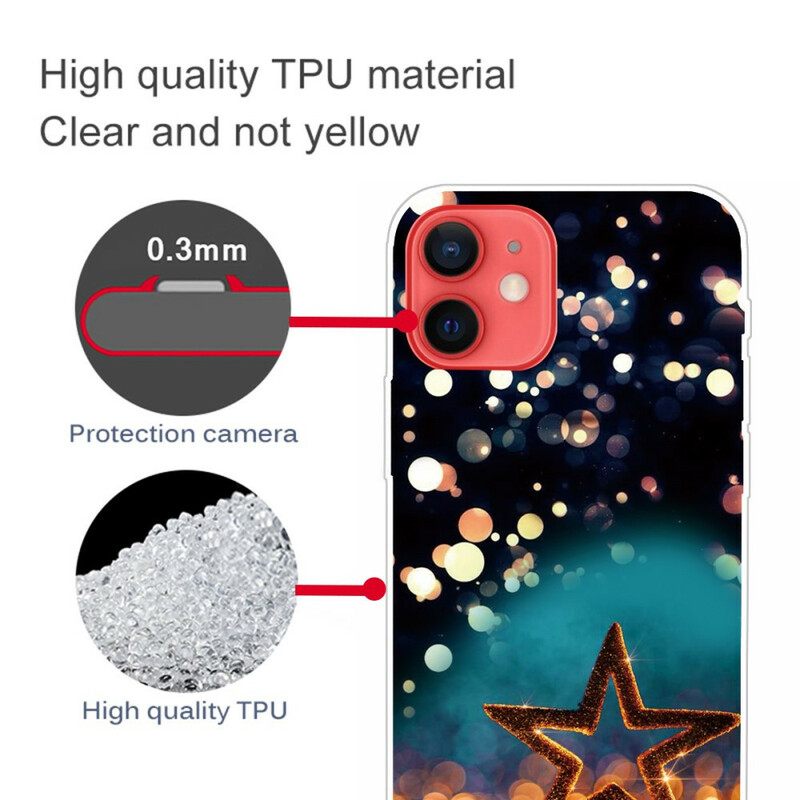 Kuori iPhone 13 Mini Flexible Star