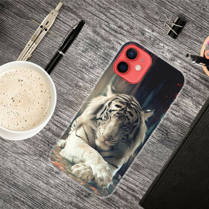 Kuori iPhone 13 Mini Flexible Tiger