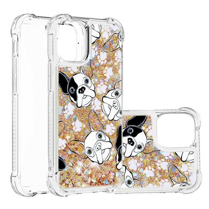 Kuori iPhone 13 Mini Mr Dog Glitter