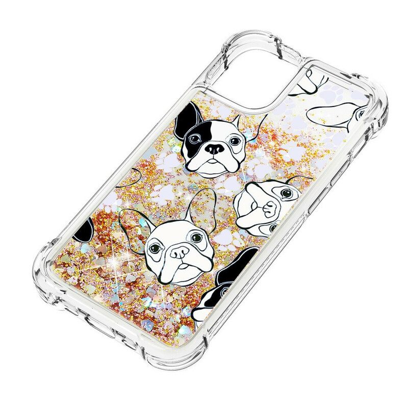 Kuori iPhone 13 Mini Mr Dog Glitter