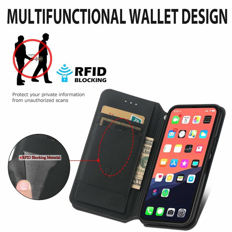 Puhelinkuoret iPhone 13 Mini Kotelot Flip Design Rfid Caseneo