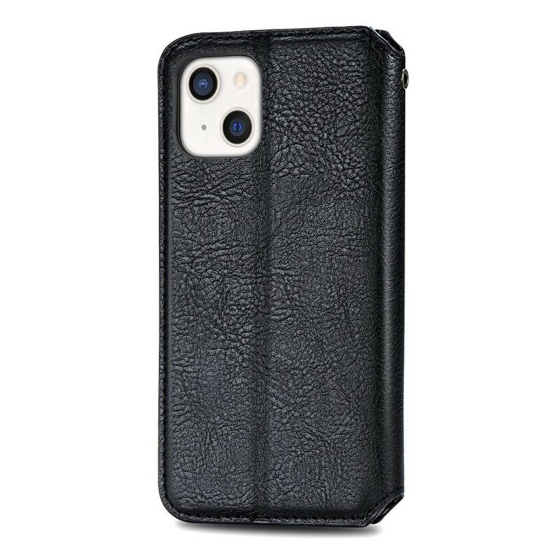 Puhelinkuoret iPhone 13 Mini Kotelot Flip Diamond Texture Leather Effect