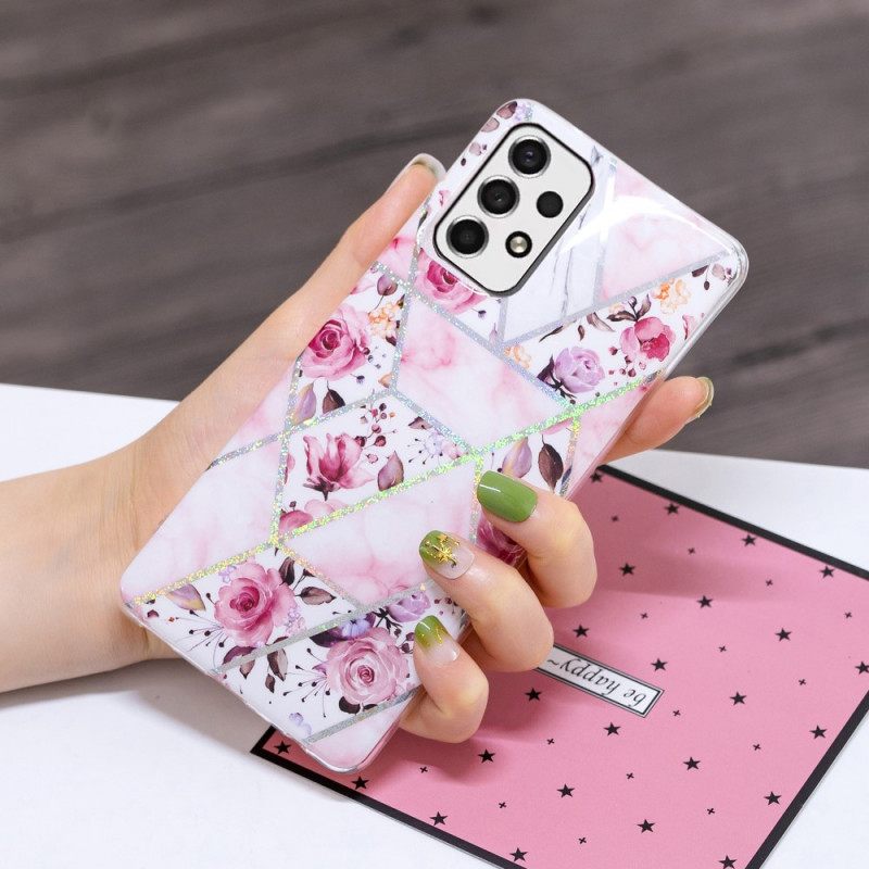 Case Samsung Galaxy A33 5G Marmoroidut Kukat