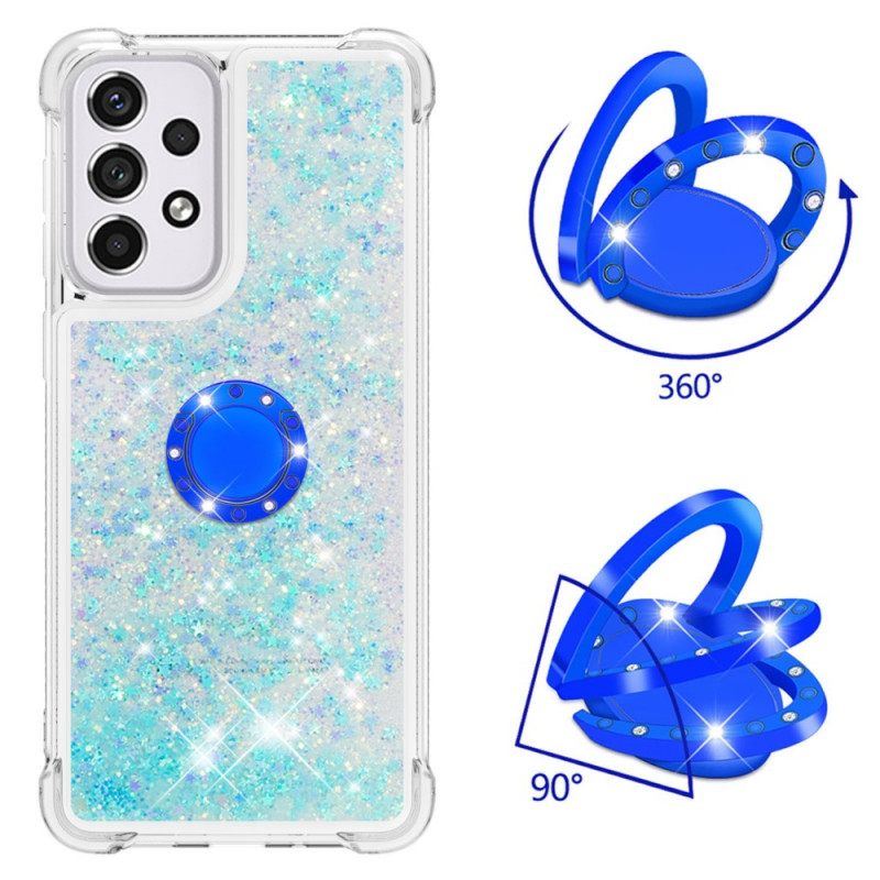 Case Samsung Galaxy A33 5G Paljetteja Rengastuella