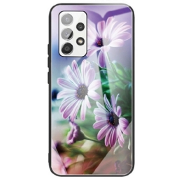 Case Samsung Galaxy A33 5G Tempered Glass Flowers