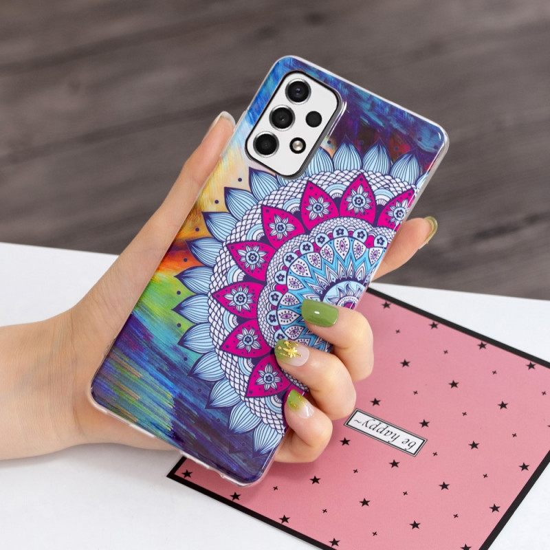 Case Samsung Galaxy A33 5G Värikäs Fluoresoiva Mandala