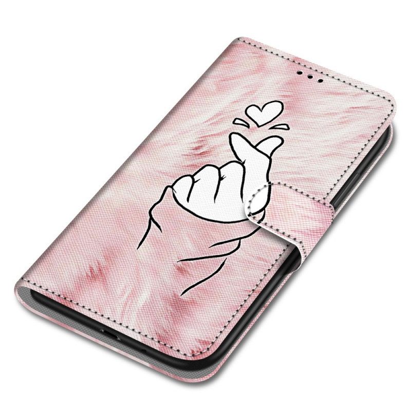 Flip Case Samsung Galaxy A33 5G Finger Heart