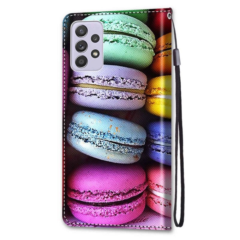 Flip Case Samsung Galaxy A33 5G Macarons