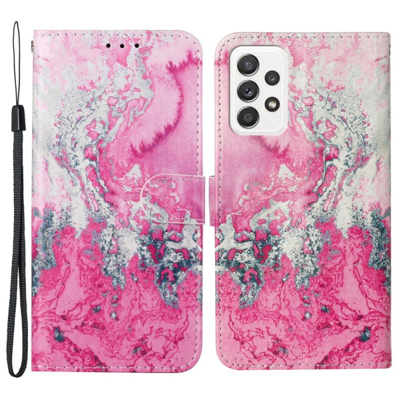 Flip Case Samsung Galaxy A33 5G Marmori-tyyli