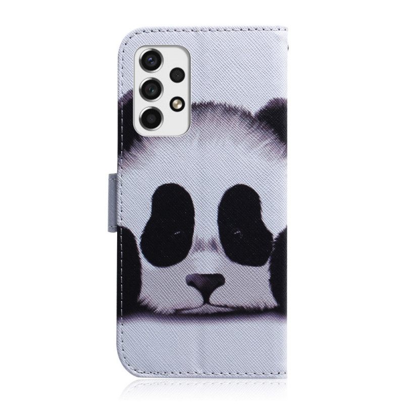 Flip Case Samsung Galaxy A33 5G Panda Kasvot