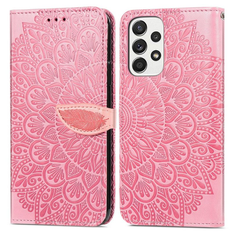 Flip Case Samsung Galaxy A33 5G Tribal Leaves