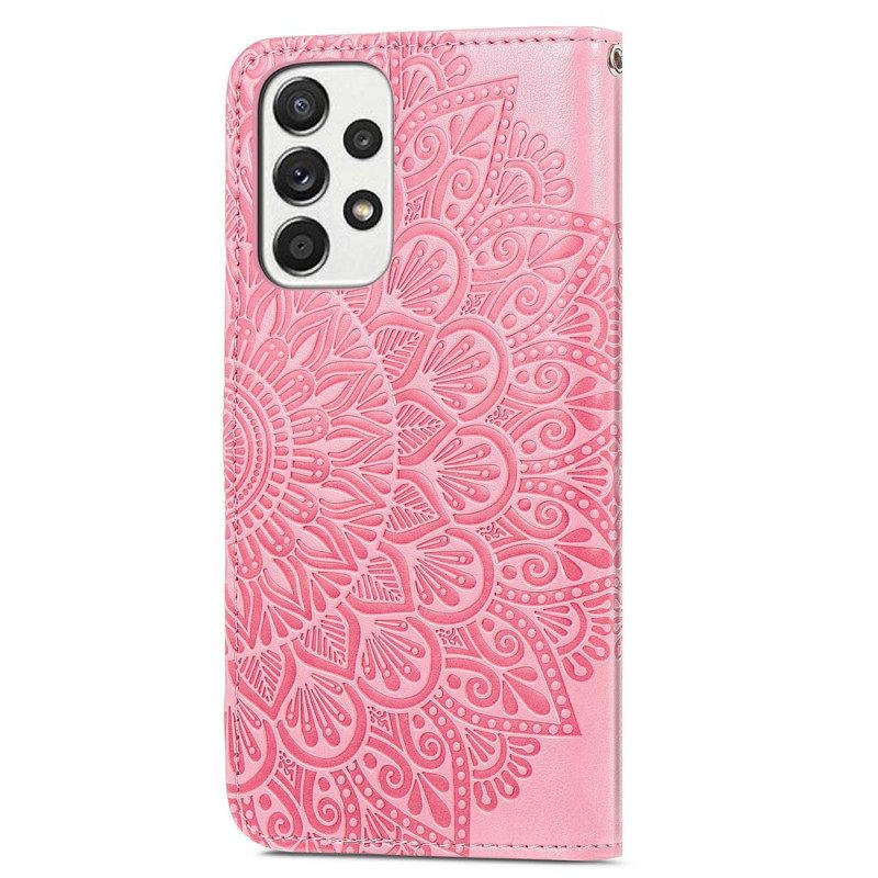 Flip Case Samsung Galaxy A33 5G Tribal Leaves