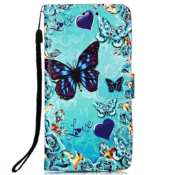 Kotelot Samsung Galaxy A33 5G Suojaketju Kuori Thong Butterflies