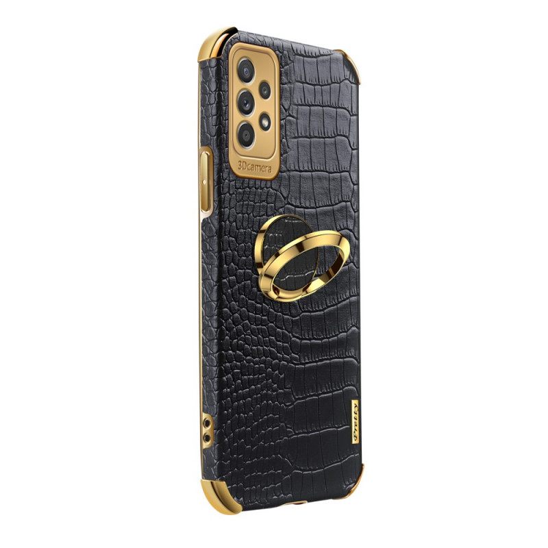 Kuori Samsung Galaxy A33 5G Crocodile Skin Effect Ring-support