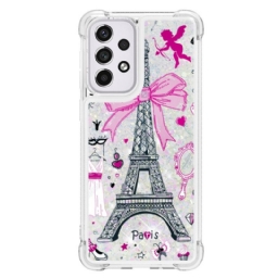 Kuori Samsung Galaxy A33 5G Eiffel-tornin Paljetteja