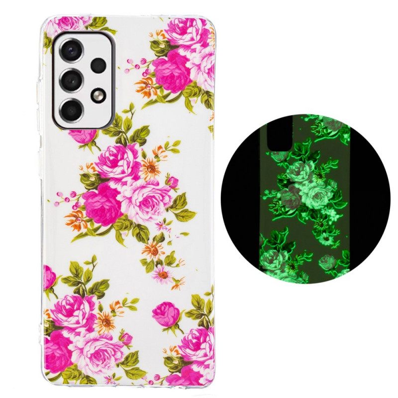 Kuori Samsung Galaxy A33 5G Fluorescent Liberty Flowers