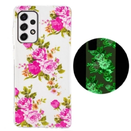 Kuori Samsung Galaxy A33 5G Fluorescent Liberty Flowers