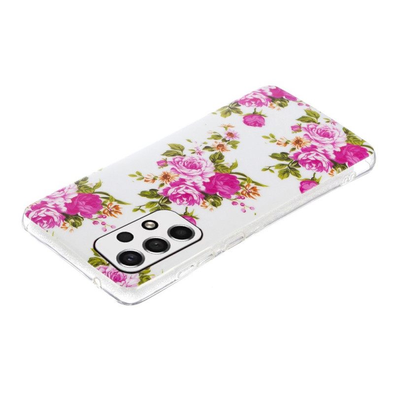 Kuori Samsung Galaxy A33 5G Fluorescent Liberty Flowers