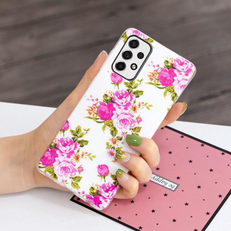 Kuori Samsung Galaxy A33 5G Fluorescent Liberty Flowers