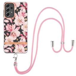 Kuori Samsung Galaxy A33 5G Kiristysnyörillä Floral Cordille