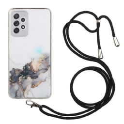 Kuori Samsung Galaxy A33 5G Kiristysnyörillä Marble Cordille