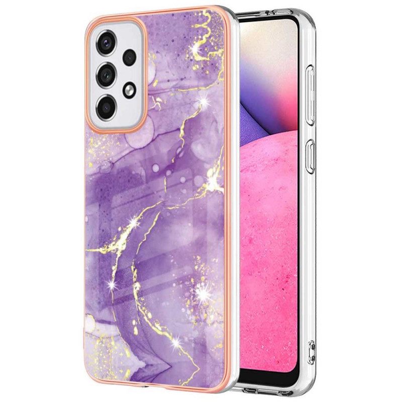 Kuori Samsung Galaxy A33 5G Silicone Flexible Marble