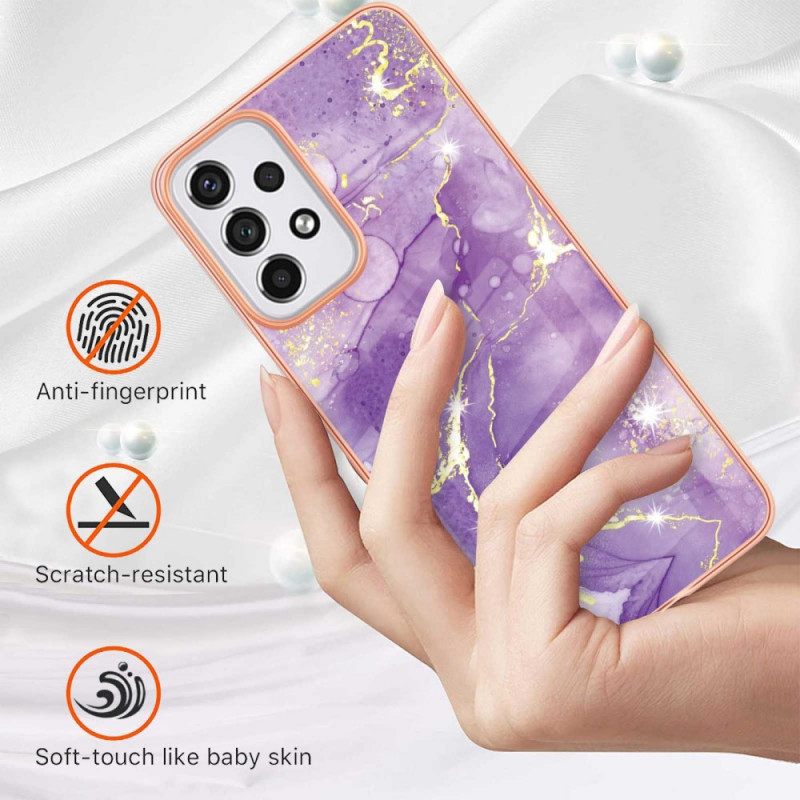 Kuori Samsung Galaxy A33 5G Silicone Flexible Marble