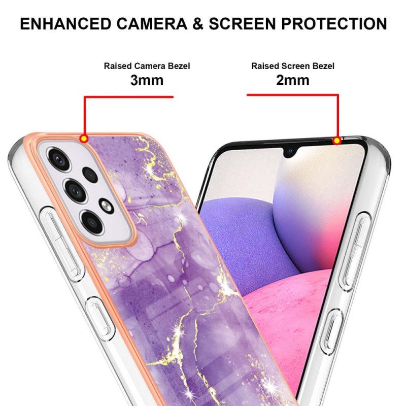 Kuori Samsung Galaxy A33 5G Silicone Flexible Marble