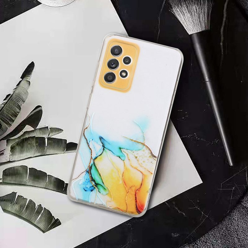 Kuori Samsung Galaxy A33 5G Silicone Marble Effect