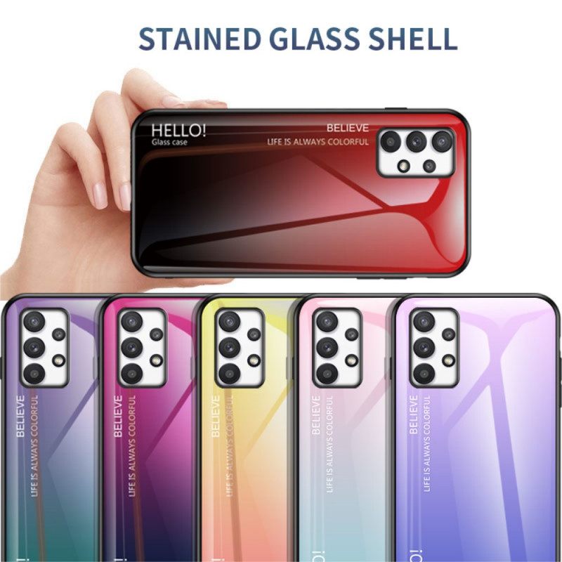 Kuori Samsung Galaxy A33 5G Tempered Glass Hei