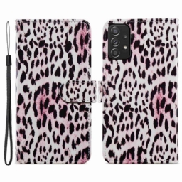 Nahkakotelo Samsung Galaxy A33 5G Leopard Print