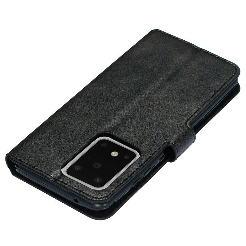 Flip Case Samsung Galaxy S20 Ultra Faux Leather Uudet Värit