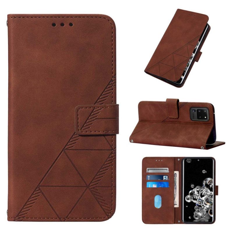 Kotelot Samsung Galaxy S20 Ultra Pyramid Leather Effect