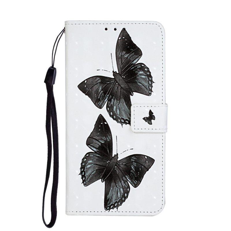 Kotelot Samsung Galaxy S20 Ultra Suojaketju Kuori Butterfly Säädettävä Hihna