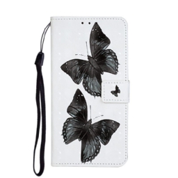 Kotelot Samsung Galaxy S20 Ultra Suojaketju Kuori Butterfly Säädettävä Hihna