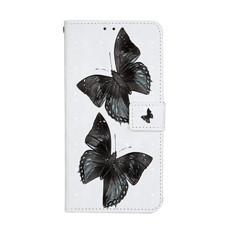 Kotelot Samsung Galaxy S20 Ultra Suojaketju Kuori Butterfly Säädettävä Hihna