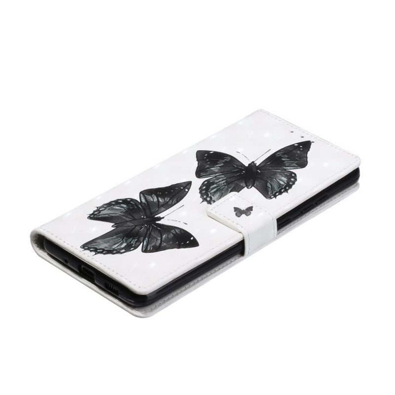 Kotelot Samsung Galaxy S20 Ultra Suojaketju Kuori Butterfly Säädettävä Hihna