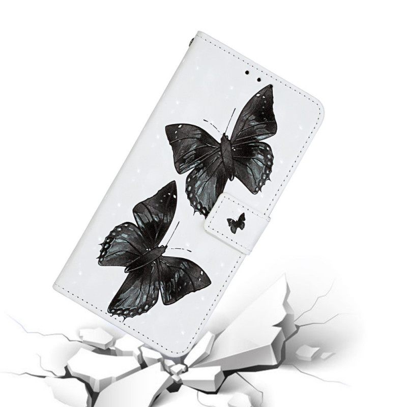 Kotelot Samsung Galaxy S20 Ultra Suojaketju Kuori Butterfly Säädettävä Hihna