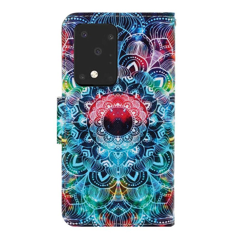 Kotelot Samsung Galaxy S20 Ultra Suojaketju Kuori Flashy Mandala Hihnalla