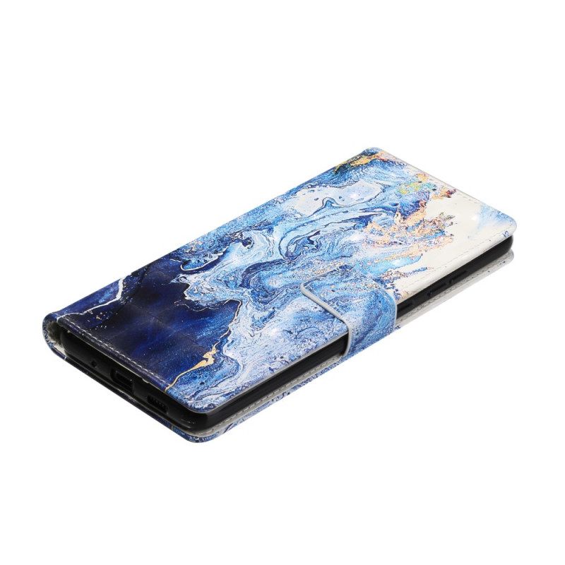 Kotelot Samsung Galaxy S20 Ultra Suojaketju Kuori Marble Säädettävä Hihna