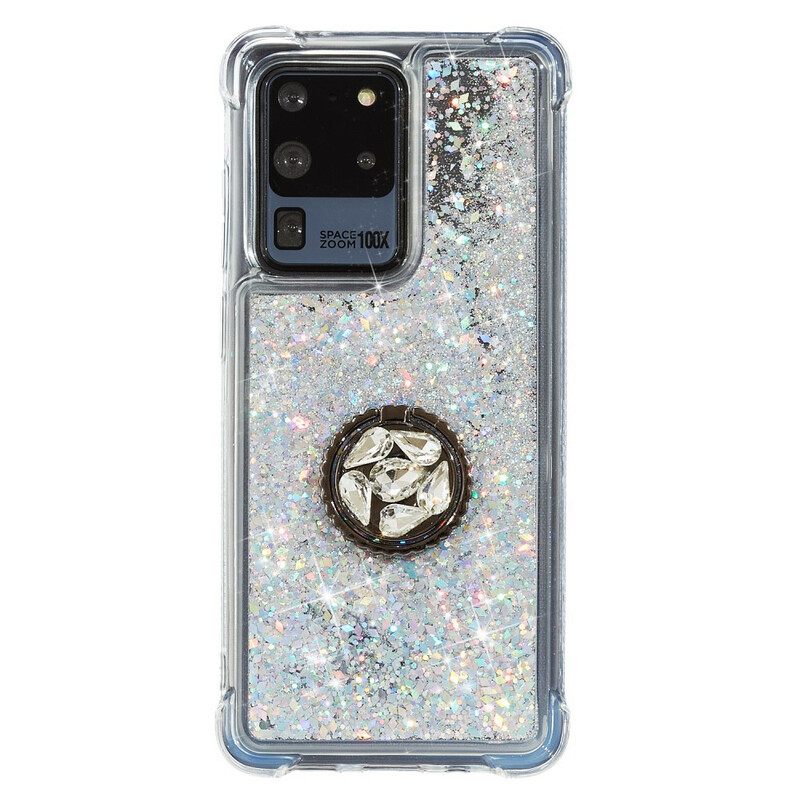 Kuori Samsung Galaxy S20 Ultra Glitter Ring Tuki