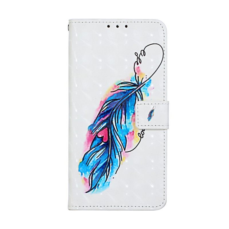 Nahkakotelo Samsung Galaxy S20 Ultra Suojaketju Kuori Feather Säädettävä Hihna