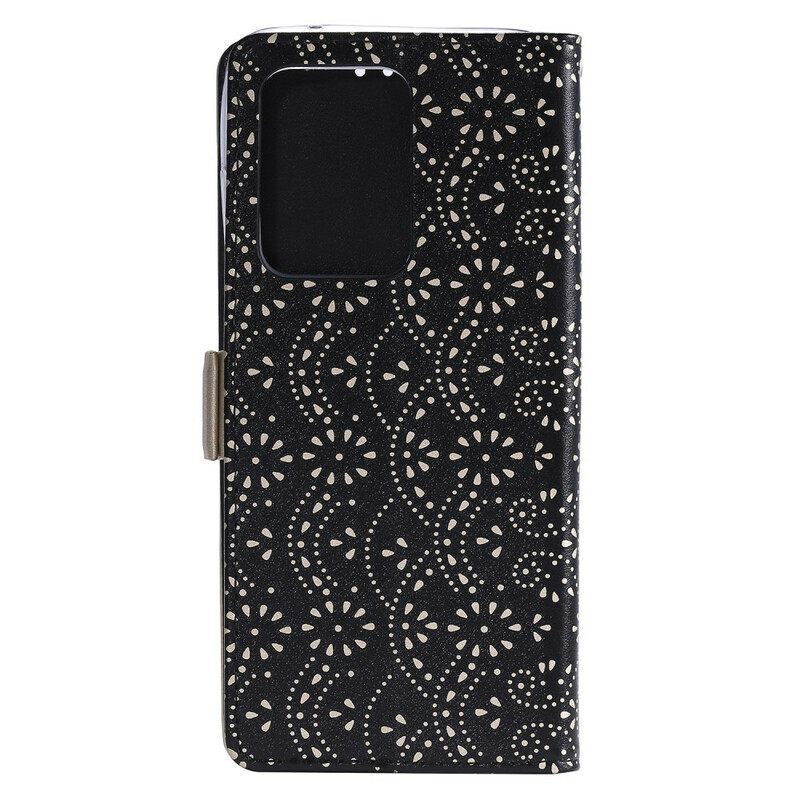 Nahkakotelo Samsung Galaxy S20 Ultra Suojaketju Kuori Lace Strap Kolikkokukkaro