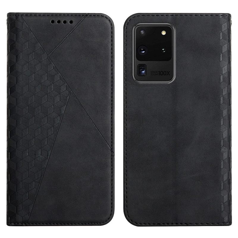 Puhelinkuoret Samsung Galaxy S20 Ultra Kotelot Flip Geo Leather Effect